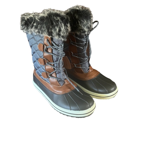 Vepose Women's 974A Snow Boots Waterproof Comfortable Mid Calf Boots - Picture 3 of 7